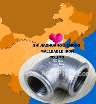 BS Threads Malleable Cast Iron Pipe Fitting, Elbow