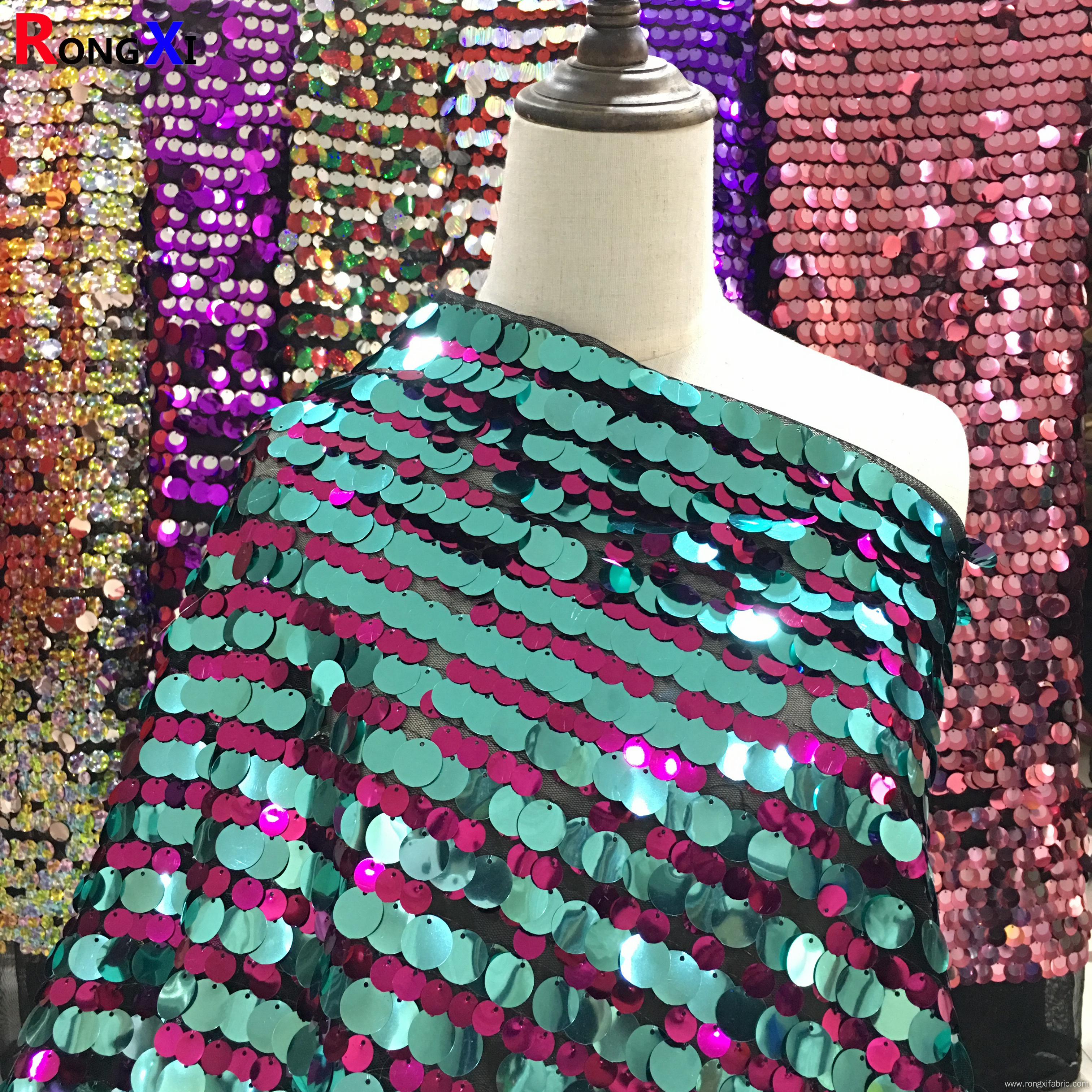 Brand New Sparkle Sequin Fabric With High Quality