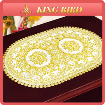 NINGBO golden oval foil placemats
