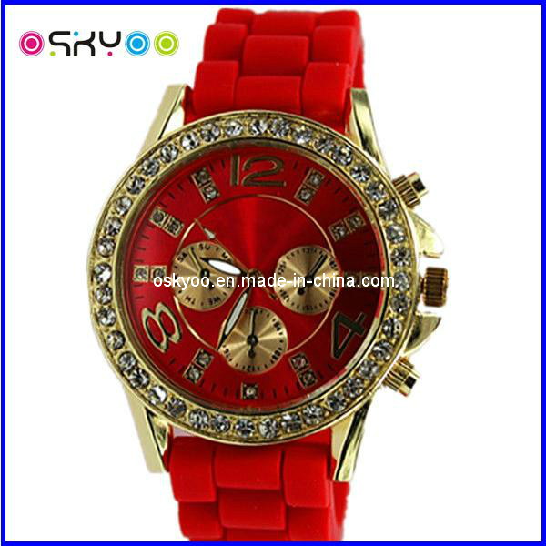 Fashion Ladies OEM/ODM MK Silicon Diamond Watch