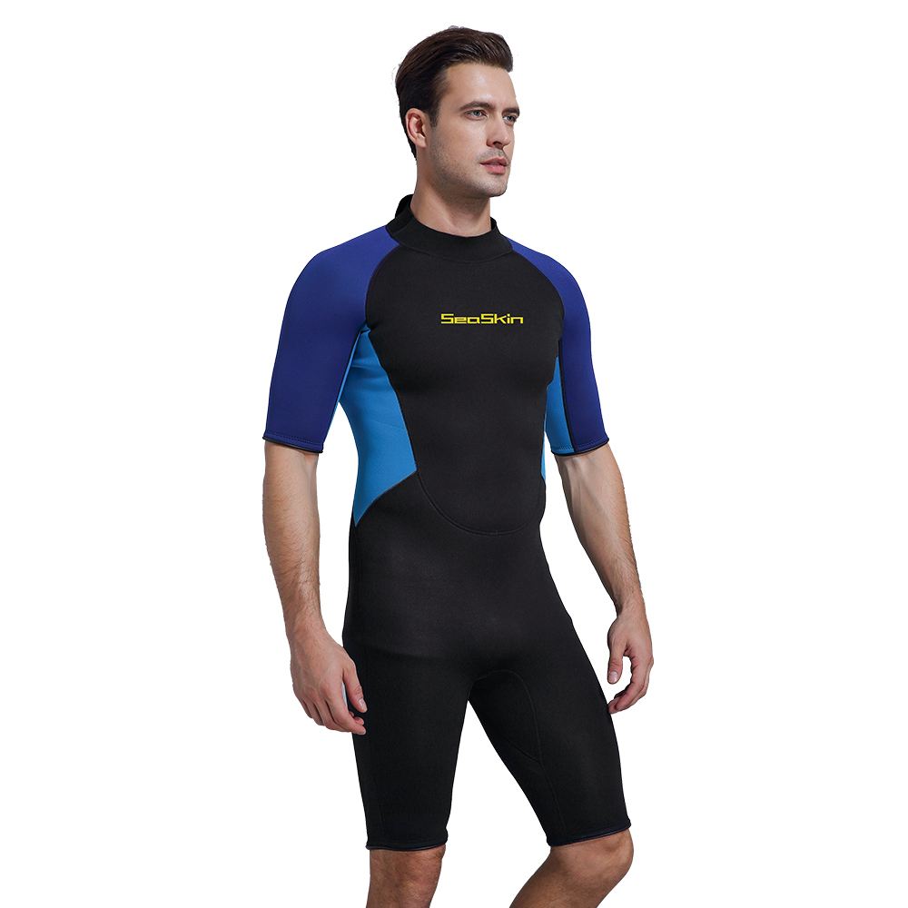 Seaskin Back Zip Snorkeling Diving Shorty Wetsuits