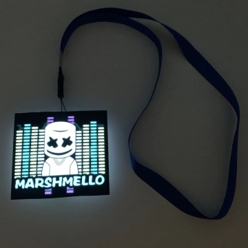Glowing EL Badge & Custom LED Badges for School, Party, Club, Festival, Christmas