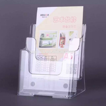 Acrylic Material Wall Mount Clear Acrylic Brochure Holders