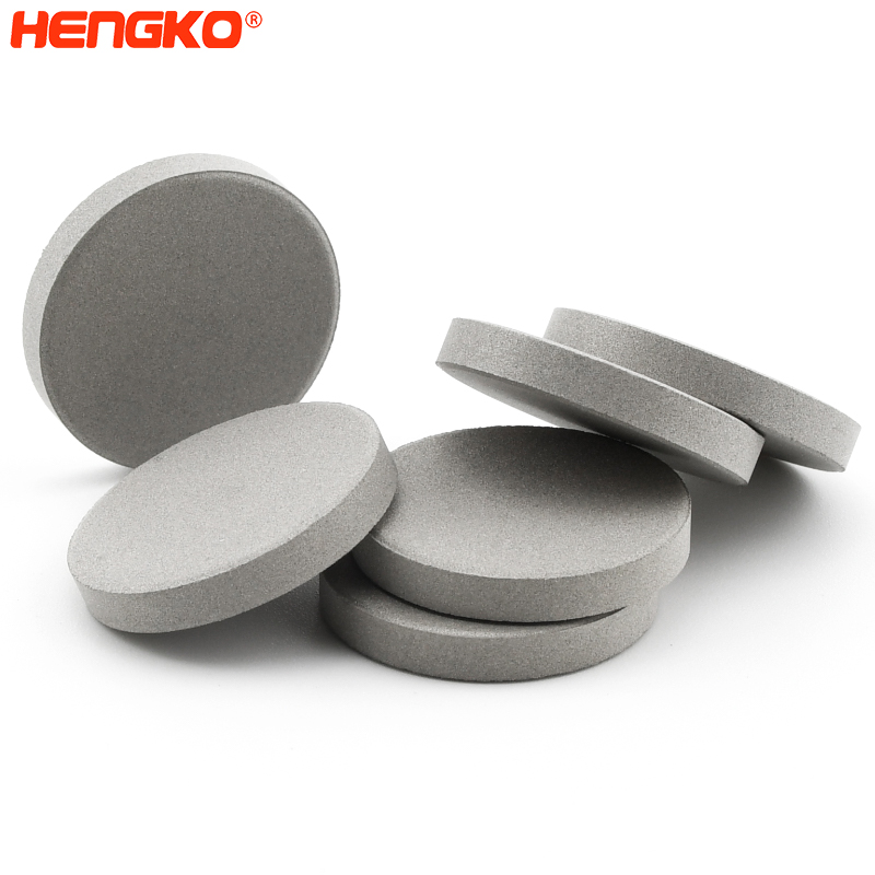 Factory custom 0.2 5 7 40 50 70 90 120 microns porosity sintered metal powder SS 316L stainless steel filter disc