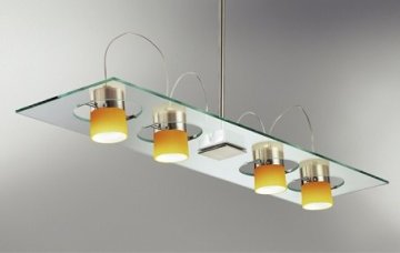 Glass pendant lamp