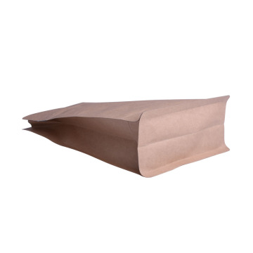 Biologisk nedbrydeligt Kraft Paper 12oz Box Bottom Kaffepose