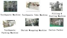 Toothpaste machine, toothpaste filling machine, Laminated toothpaste tube machine,