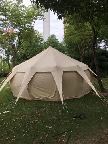Waterdichte katoen Canvas familie Camping Lotus Tent