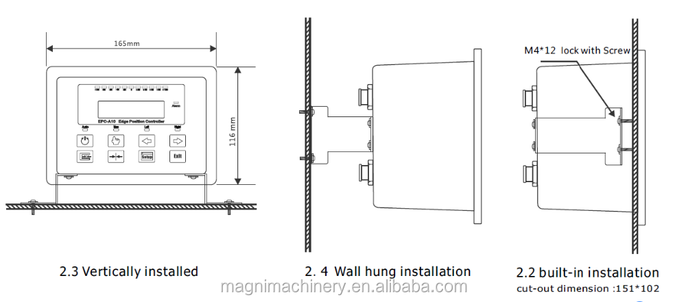 EPC-A10 Web Guide Control System with Ultrasonic Sensor