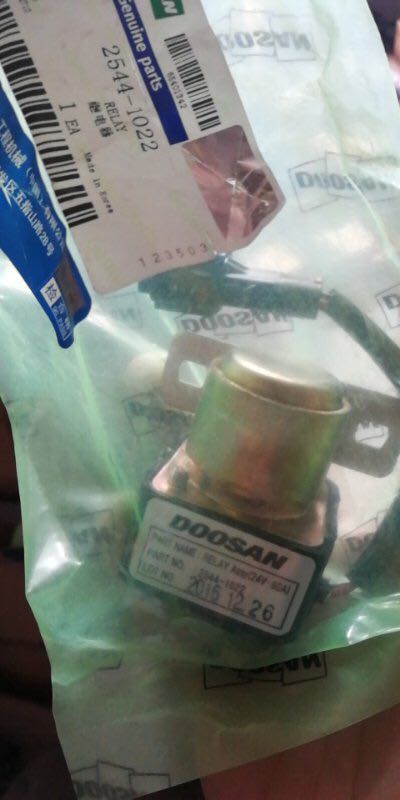 2544-1022 2544-6020 GENUINE DOOSAN Relay قطع الغيار