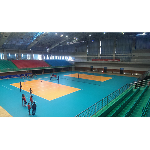 Piso deportivo de alta calidad para la cancha de voleibol