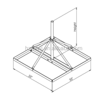 Non-Penetrating Roof Mount Satellite Dish