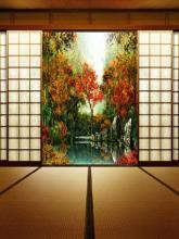 BJD Red Leaves Picture Photography Settings y1481