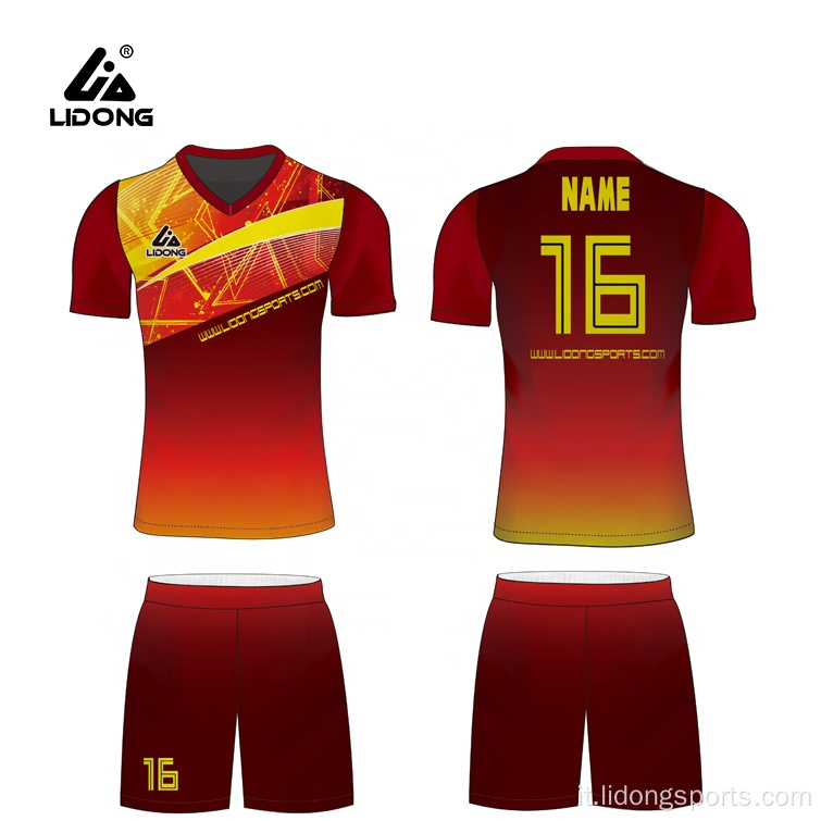 Maglie da calcio design uniformi da calcio personalizzate