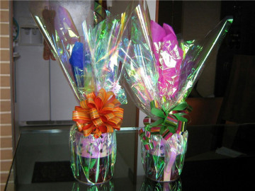 new product 2016 rainbow stuff film christmas flower decoration