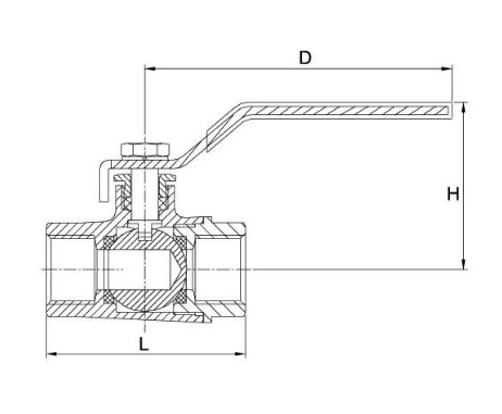 Male Thread Ball Valve 1/2''-1''inch with Ce Certificate