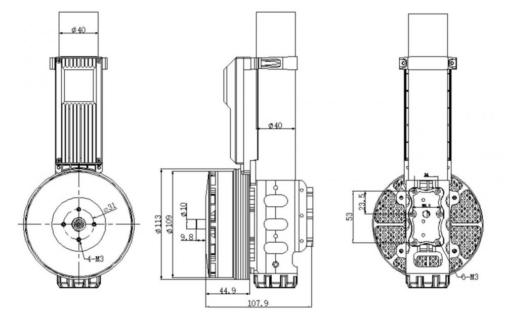 M10 Motor for store landbruks- / industridroner