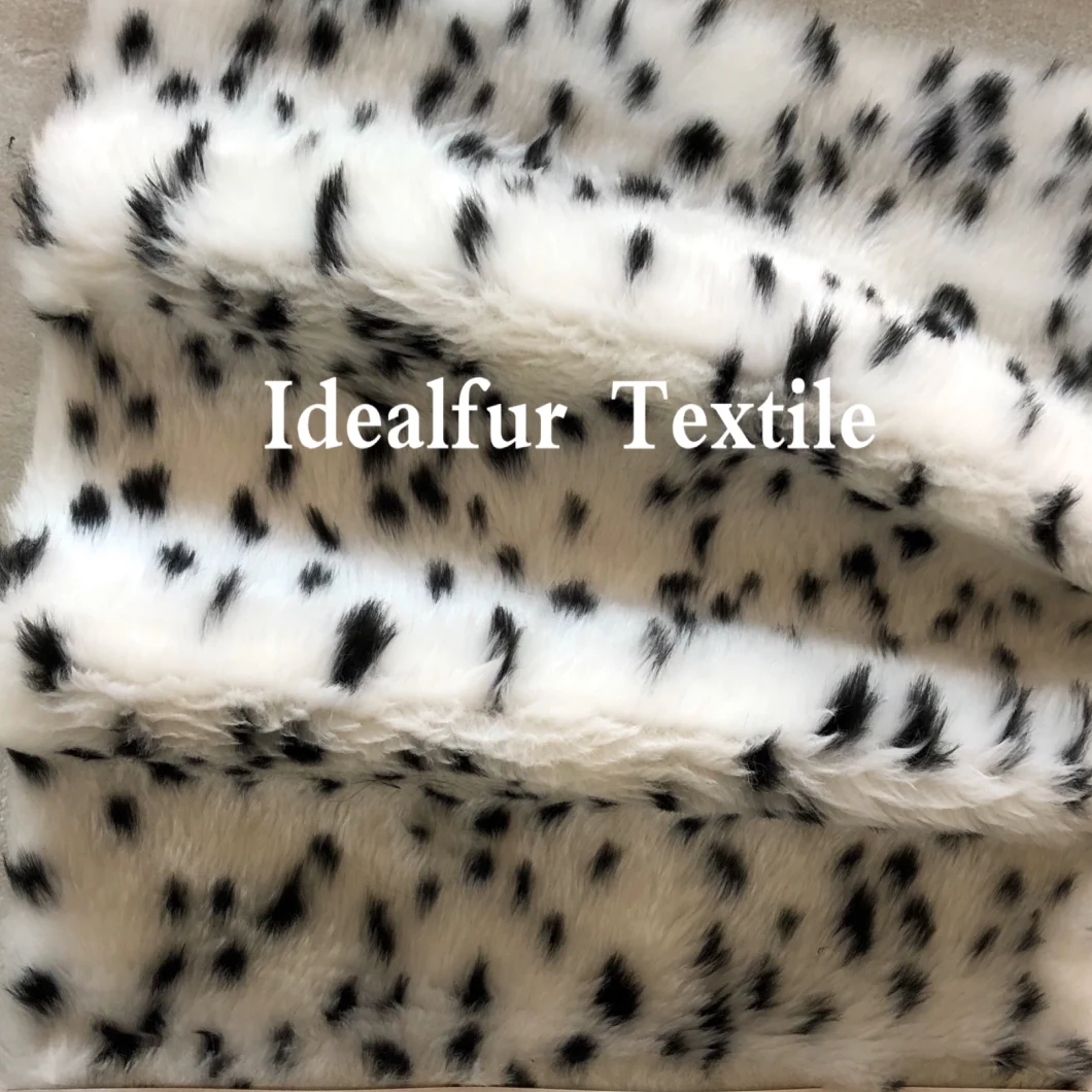 Printing Soft Short Pile Imitation Rabbit Fur