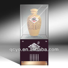 2013 China elegant floor stand acrylic wine glass display cabinet