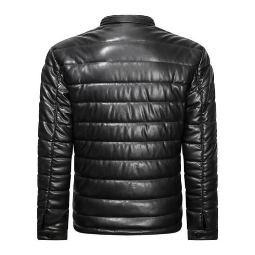 Black Turtleneck Cotton Jacket