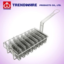 8 mould nickel plated steel mexican Taco Shell deep fryer Basket