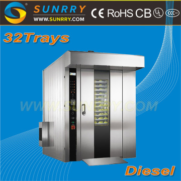 Diesel oil bread oven/commercial bread oven/double rack oven for CE(SY-RV32C SUNRRY)