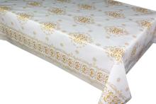 Pvc Printed fitted table covers Table Linen Toppers