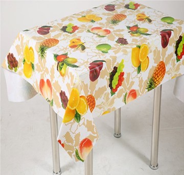 fruit custom printing PVC table cloth