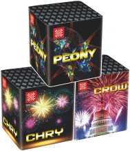9s Assorted Cakes Box Fireworks (Peony Chry Crown)