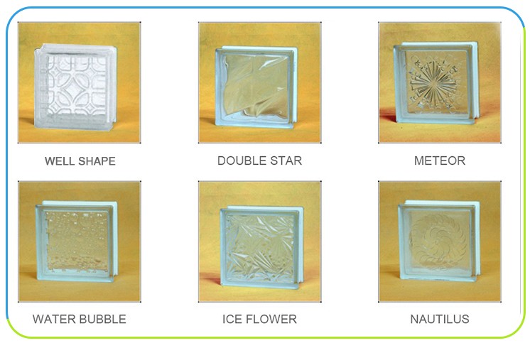 Glass Brick Manufacture clear hollow glass block with 190*190*80 size best prices and quality