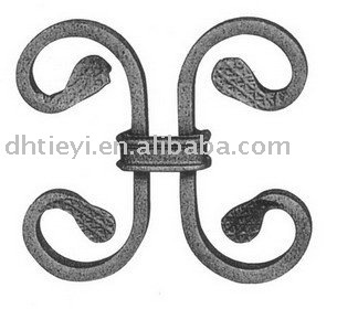 wrought iron scroll, scroll rosttte, forged scroll