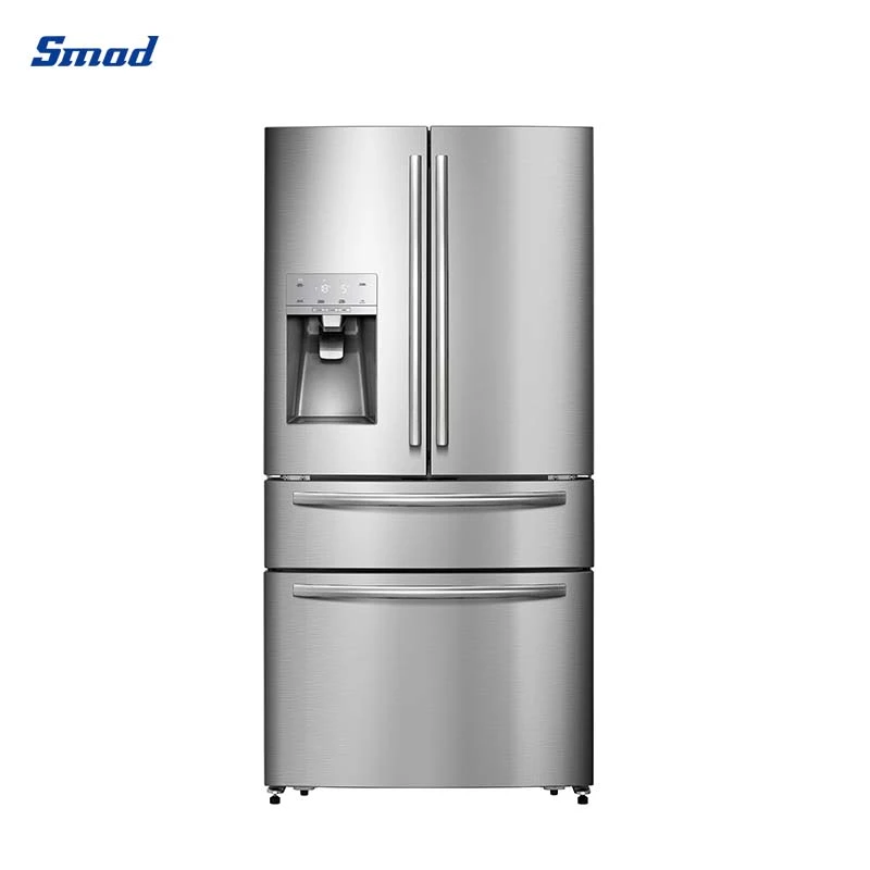Smad 516L Stainless Steel French Door Refrigerator with Water Dispenser