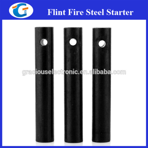 Ferrocerium flint rods fire starter with drilled hole