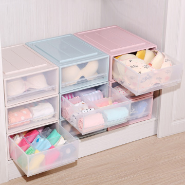 1PCS Nordic Candy Colors Home Wardrobe Organizer Box Bra Underwear Necktie Socks Storage Drawer Closet Storage Box 1/10/15 Grids