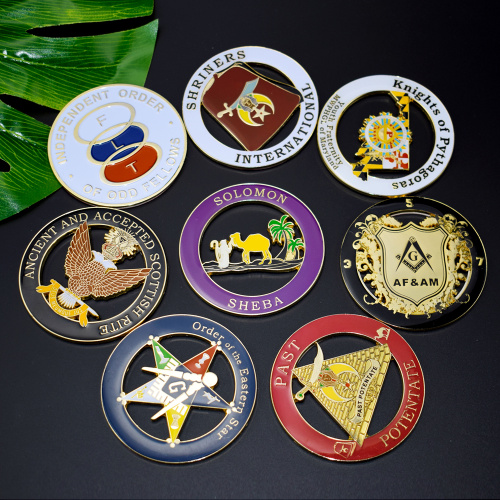 Custom Car Auto Metal Masonic Badges Emblems