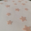 100% Polyester Little Star Tulle Dress Flock Fabric