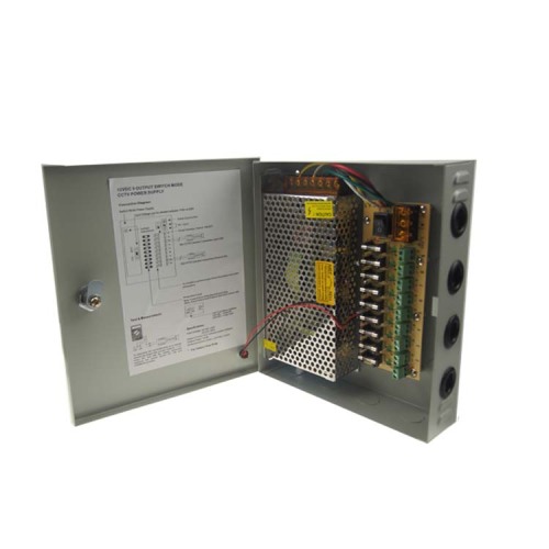 12V 10A 120W Caja de alimentación de CCTV de 18ch