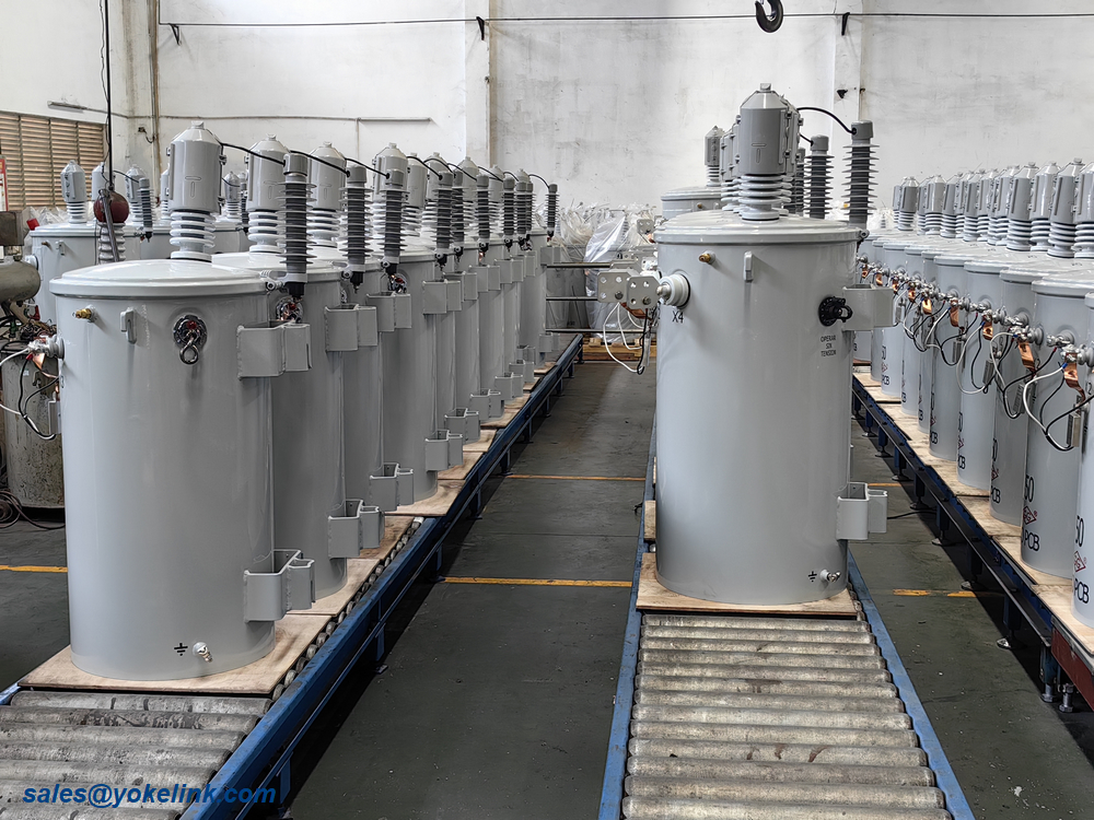 Egyfázisú oszlopra szerelt elosztó transzformátor ipari elektromos áramhoz (3) Sing-phase Pole Mounted Distribution Transformer For Industrial Electricity (3)