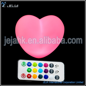 Color Chaning Funny Led Heart Shaped Night Light For Decoration