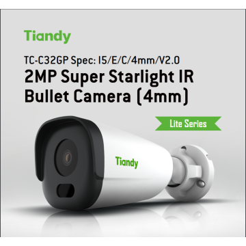 2 MP Super Starlight IR-bulletcamera 4 mm TC-C32GP2.0