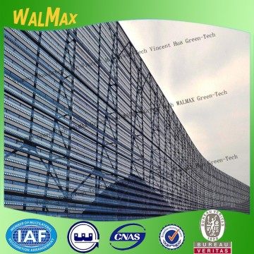steel porous wind & dust break fencing for Bulk Terminal