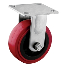 Fixed Plate Polyurethane Caster Wheel