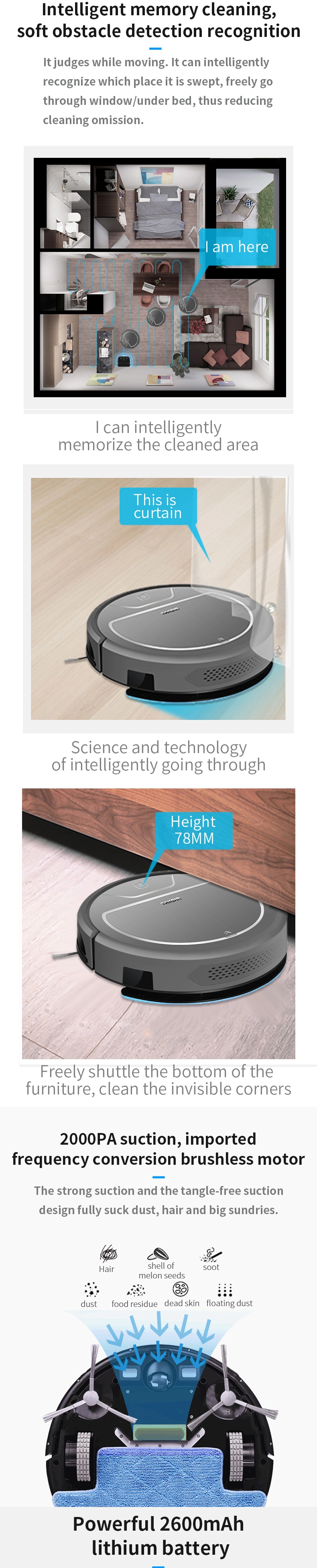 OEM Spain Hot-Selling Robot Vacuum Cleaner Source Manufacturers Global Customization