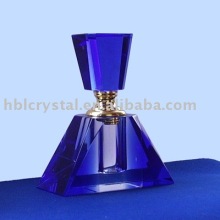 Blue crystal perfume bottle