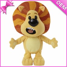 Free shipping standing stuffed animal plush roaring lion toys