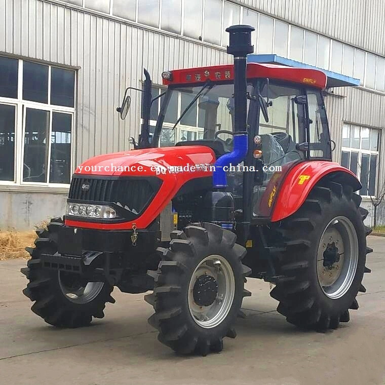 Ce Approved Dq1304A 130HP 6 Cylinder Yto Engine 4X4 4WD Paddy Tire Agricultural Wheel Farm Tractor with Cabin for Sale