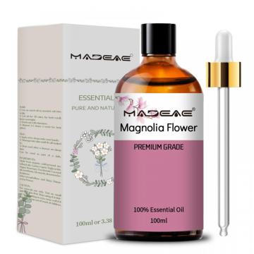 Magnolia Flower Huile 100% pure plane oganique Fleur natrume pour le diffuseur Massage de la peau