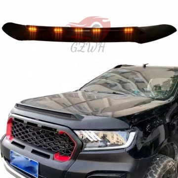Accessories auto bonnet with led For Ranger