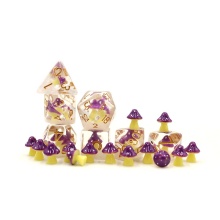 Custom Round Polyhedral Resin DND Dice Set