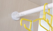 Jayna White Wardrobe Aluminum Clothes Rod Holder